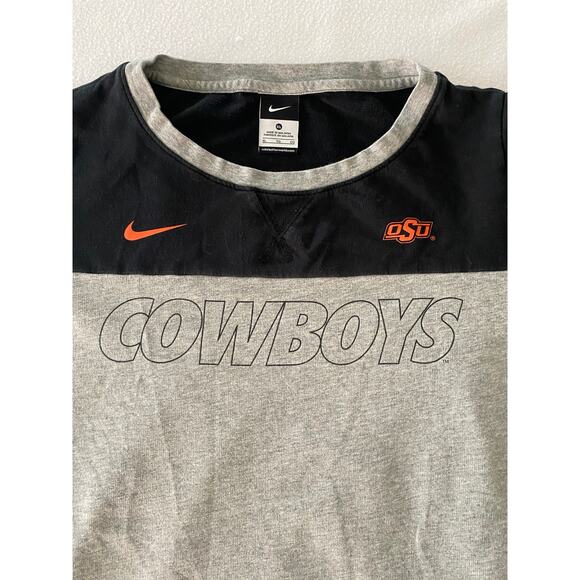 Oklahoma State Cowboys T-Shirt Adult X-Large /Nike Long Sleeve Cotton Tee OSU  # - Picture 2 of 8